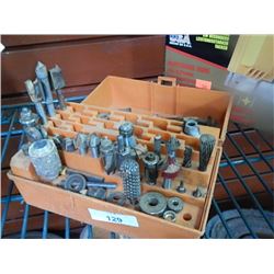 BOX OF ASSORTED ROUTER BITS