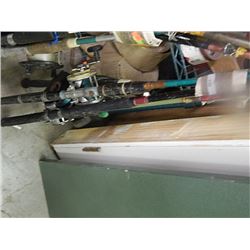 BUNDLE OF FISHING RODS - SOME REELS