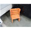 Image 1 : SMALL WOOD FOLDING STOOL / STEP