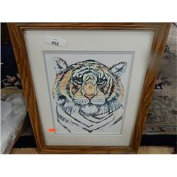 FRAMED PRINT - LION