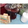 Image 1 : VINTAGE MAHOGANY 2 TIER OVAL SIDE TABLE