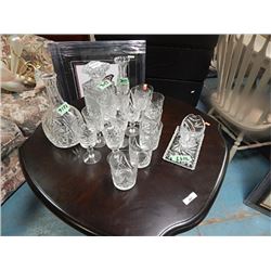 LOT OF PIN WHEEL CRYSTAL AND OTHER