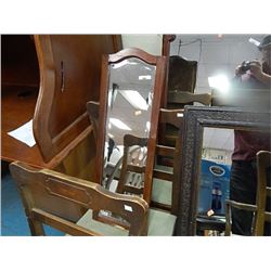 MAHOGANY FRAMED LONG SIDE MIRROR