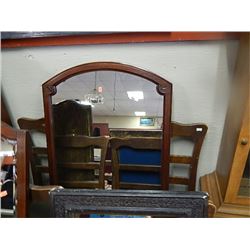 MAHGANY FRAMED MIRROR