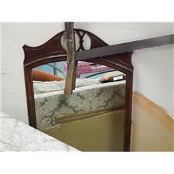 VINTAGE MAHOGANY FRAMED MIRROR