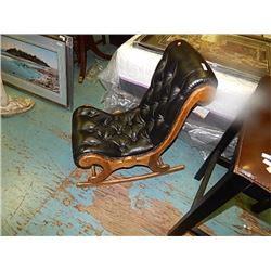 LEATHER BAR STOOL - NEW