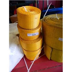 NEW STRAPPING - 2" - YELLOW - SMALL ROLLS - 5 TTL