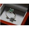 Image 1 : RING - LADIES SOUTH AMERICAN .87 CARAT EMERALD SOLITAIRE - INCLUDES CERTIFICATE - $750