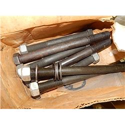 BOX OF NEW LARGE BOLTS
