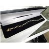 Image 1 : BRACLET - UNIQUE HEART BRACELET - 10 WHITE DIAMONDS IN STERLING SILVER SETTING AND GOLD FINISH - APP