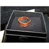 Image 2 : HAND CRAFTED AN CARVED ADJUSTABLE COPPER RING - FIRST NATIONS - SUN & EAGLE - ARTIST SIGNED