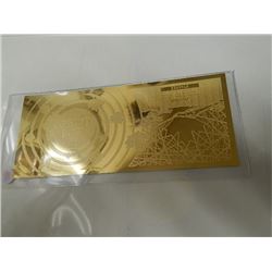 INVESTORS BAR - .999 SOLID GOLD - CERTIFIED AND SERIAL NUMBER - CANADIAN MAPLE LEAF NOTE - .01 GM