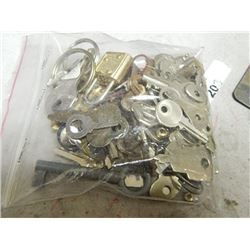 BAG OF LOCKS AND KEYS - SOME VINTAGE