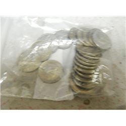 BAG OF CANADIAN NICKELS - 20PC - PRE-1960