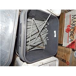 BUCKET OF NEW SCREWS - 8"