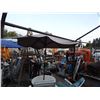 Image 2 : PATIO TABLE WITH UMBRELLA(AS-IS) AND UMBRELLA STAND = 3 PC TTL