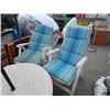 Image 1 : ADJUSTABLE PATIO CHAIRS WITH CUSIONS - 2 TTL