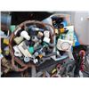 Image 1 : BASKET & BOX OF ASSORTED WATER CONNECTORS, UNDER GROUND SPRINKLER HEADS, FITTINGS AND MORE