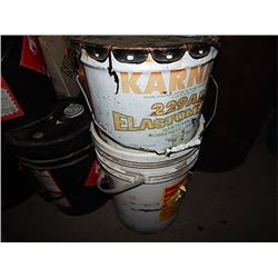 PARTIAL BUCKETS - SPILL KIT & RUBBERIZED ASHPHALT = 2 PC TTL