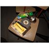 Image 1 : LOT OF MISC - OIL CAN, GRINDING STONE, CAN OF RAID AND MORE