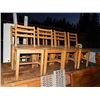 Image 1 : WOOD CHAIRS - 8PC