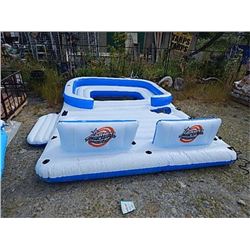 LARGE FLOATING ISLAND - BLUE AND ORANGE - LOST INFLATION