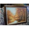 Image 1 : FRAMED OIL ON CANVASS - FALL
