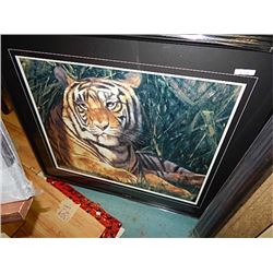 FRAMED PRINT - TIGER - GALLERY ESTIMATE $625