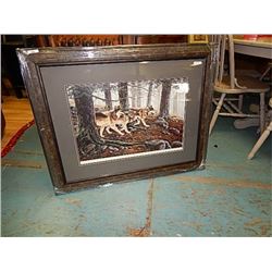 FRAMED - ARTIST PROOF LIMITED PRINT - PRIMAL HUNTERS - ANDREW KISS - GALLERY ESTIMATE$725