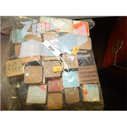 BAG OF CHILD'S VINTAGE WOOD BLOCKS