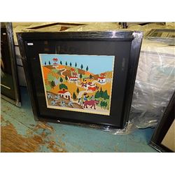 FRAMED LIMITED EDTION PRINT - RANCHO DE SOL - GERADO DE SOUSA - GALLERY ESTIMATE - $525
