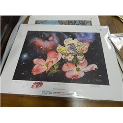 LIMITED EDITION PRINT - EUGENE PENTZ - (PKG # 6) 1PC TTL - BEAUTY FROM ORION - WITH HAND PAINTED ORI