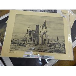 LIMITED EDITION PRINT - EUGENE PENTZ - (PKG # 10-1) 2PC TTL - FISHERMAN BASTION (BUDAPEST & CHURCH B