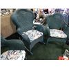 Image 1 : PATIO CHAIR - GREEN - ROCKER