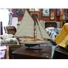 Image 1 : HAND CRAFTED SIL BOAT ON STAND
