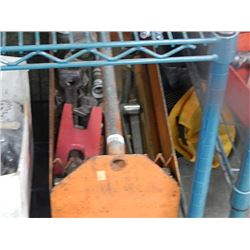 METAL TOOL TOTE OF TOOLS