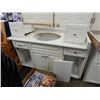 Image 1 : BATHROOM VANITY COUNTER TOP AND CABINETS - WITH SINK