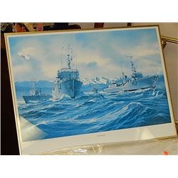 FRAMED LIMITED EDTION PRINT - BO HERMANSON - HEADING HOME - 39/250