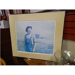 FRAMED LIMITED EDITON PRINT - 33/275 - HARD TIMES - L GIBBS