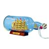 Image 1 : Hand Made Red Flying Cloud Ship in a Bottle 11"