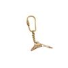 Image 1 : Nautical Solid Brass Dolphin Key Chain 4"