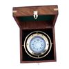 Image 1 : Nautical Solid BrassGimbal Compass w/ Rosewood Box 4.5"