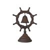 Image 1 : Nautical Rustic Cast Iron Steering Wheel Bell 12"