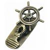 Image 1 : Nautical Antique Style Brass Ship Wheel Paper Clip 5"