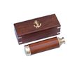 Image 1 : Nautical Deluxe Edition Chrome - Leather Telescope 7" w