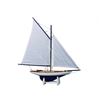 Image 1 : Hand Made America's Cup Contender Dark Blue 18" - White