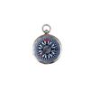 Image 1 : Nautical Solid BrassBlack/White Compass 2"