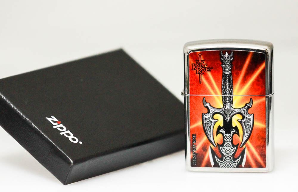 Kit Rae Zippo COLLECTIBLE GENUINE ZIPPO LIGHTER KIT RAE LEGION SWORD