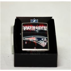 GENUINE ZIPPO LIGHTER "NFL PATRIOTS" MADE IN THE U.S.