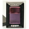Image 2 : GENUINE ZIPPO PURPLE LIGHTER MADE IN U.S.A